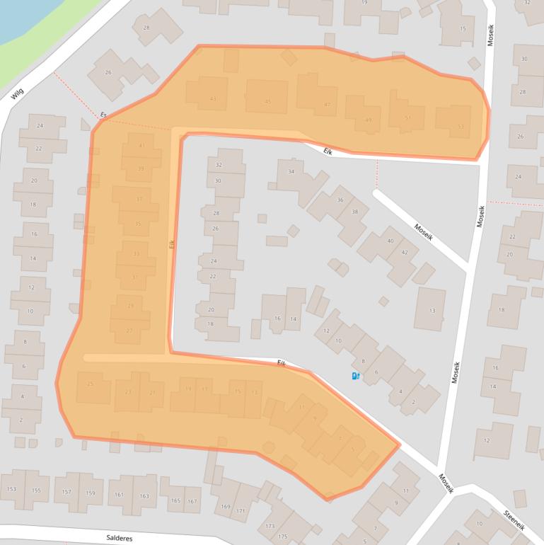 Kaart van postcodegebied 5682HE.