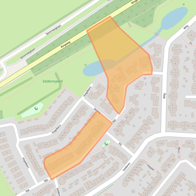 Kaart van postcodegebied 5682HL.