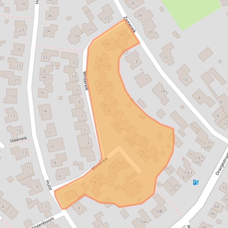 Kaart van postcodegebied 5682HM.