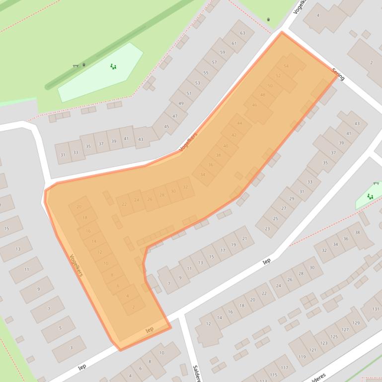 Kaart van postcodegebied 5682HS.