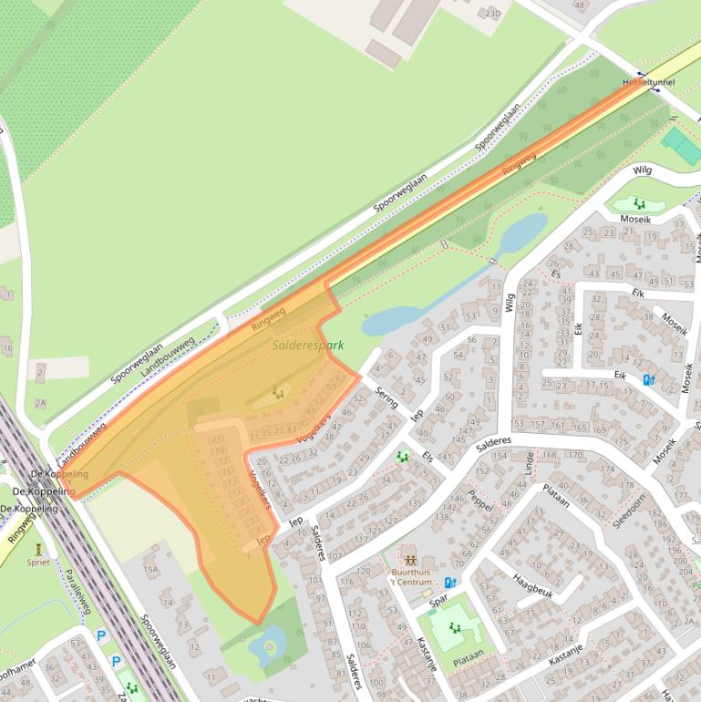 Kaart van postcodegebied 5682HT.