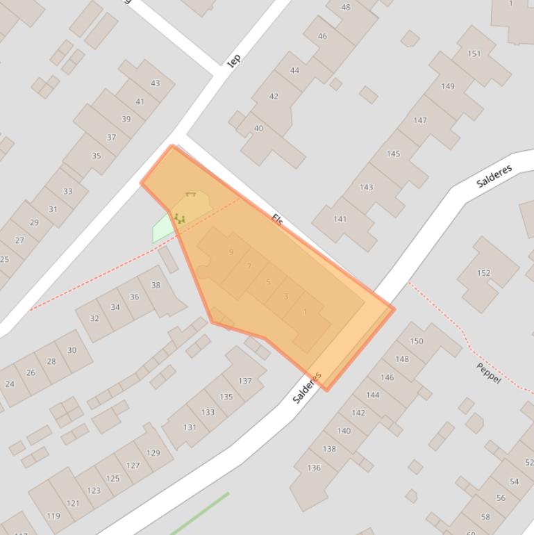 Kaart van postcodegebied 5682HV.