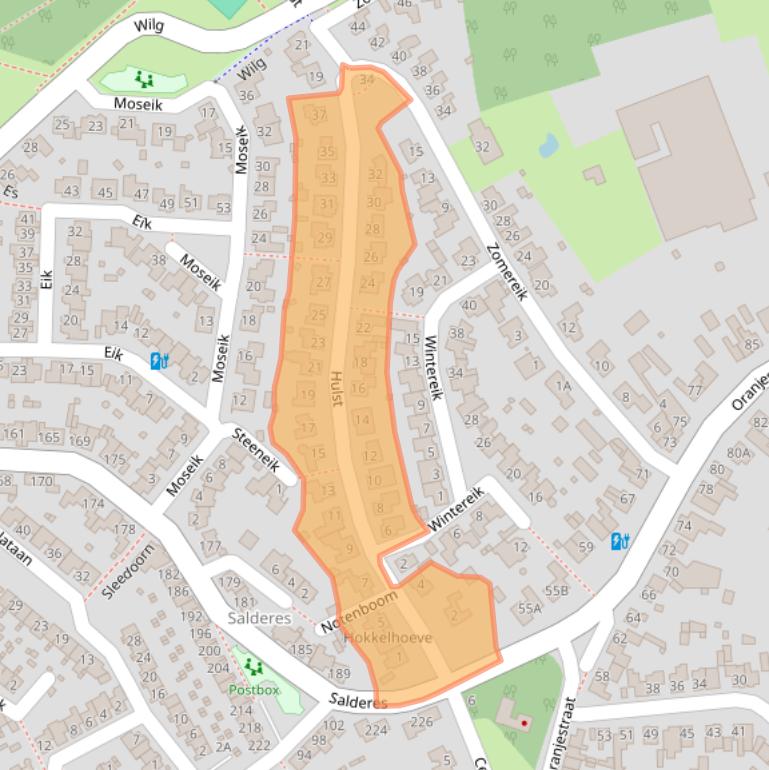 Kaart van postcodegebied 5682HX.