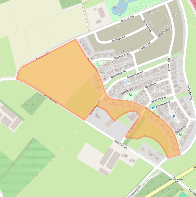 Kaart van postcodegebied 5682JC.