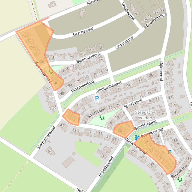 Kaart van postcodegebied 5682JD.