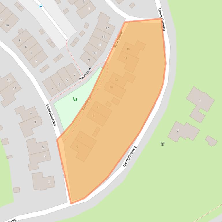 Kaart van postcodegebied 5682JN.