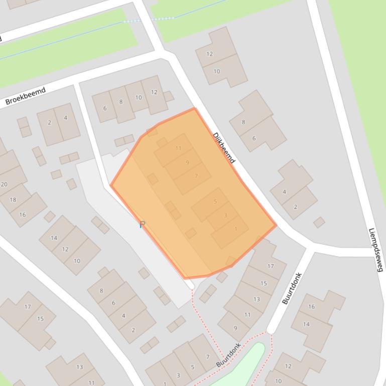 Kaart van postcodegebied 5682JP.