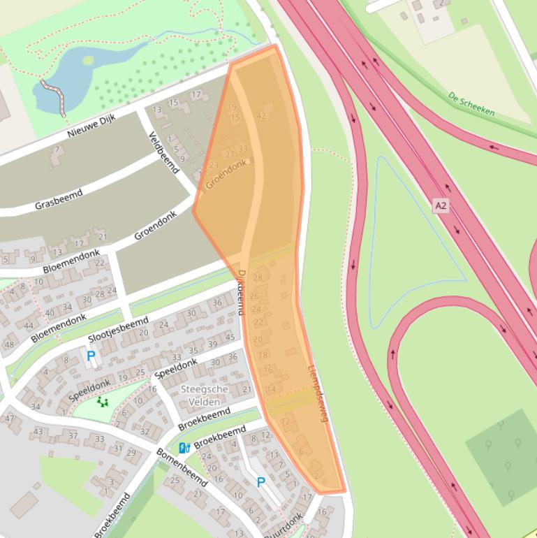 Kaart van postcodegebied 5682JR.