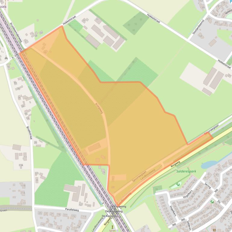 Kaart van postcodegebied 5682PB.