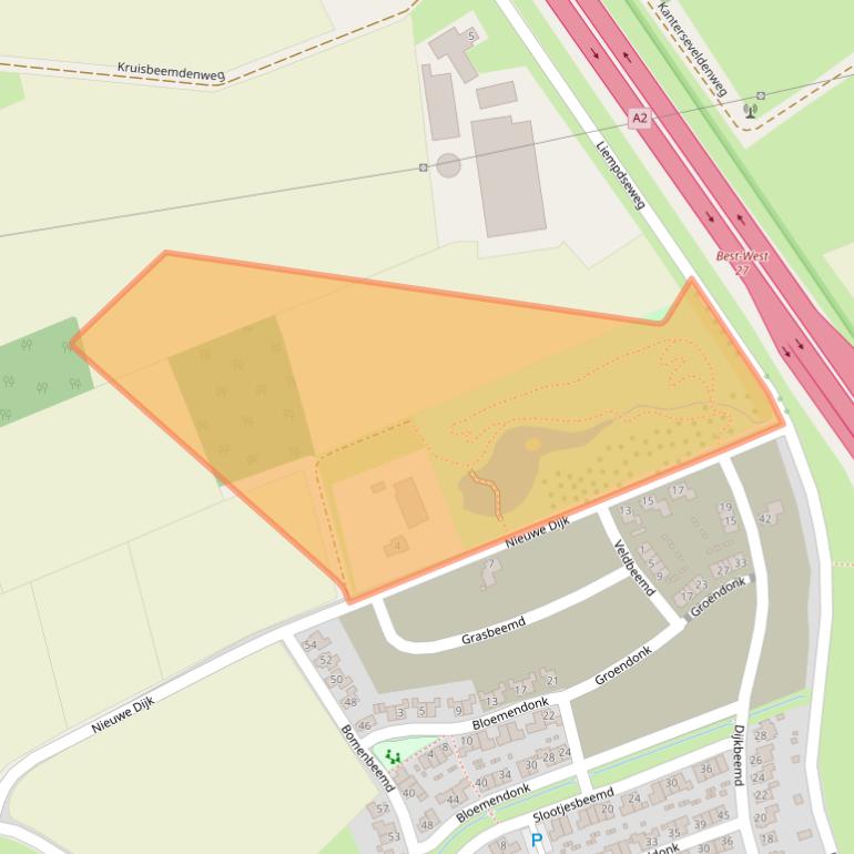 Kaart van postcodegebied 5682PG.