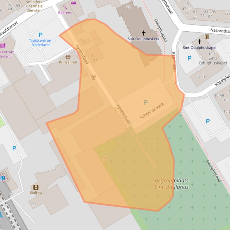 Kaart van postcodegebied 5683AH.