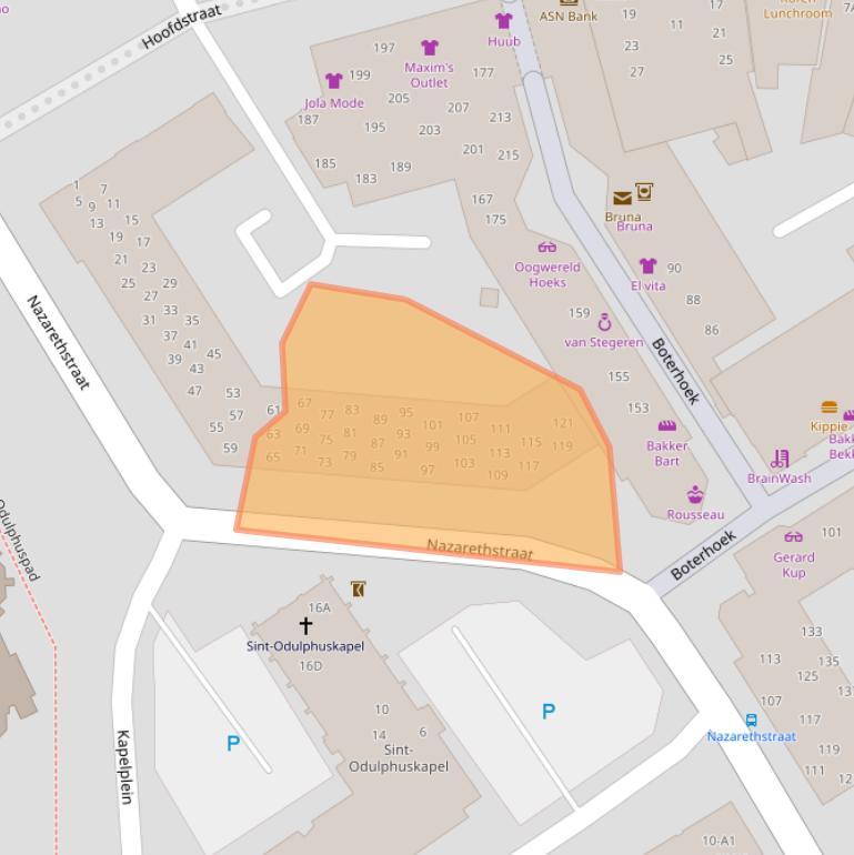 Kaart van postcodegebied 5683AR.