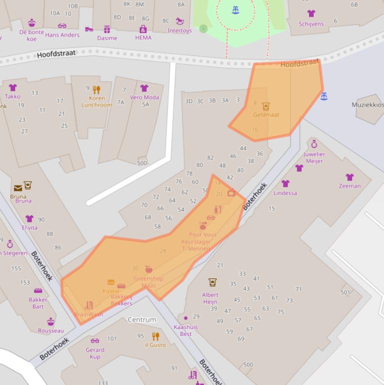Kaart van postcodegebied 5683AV.