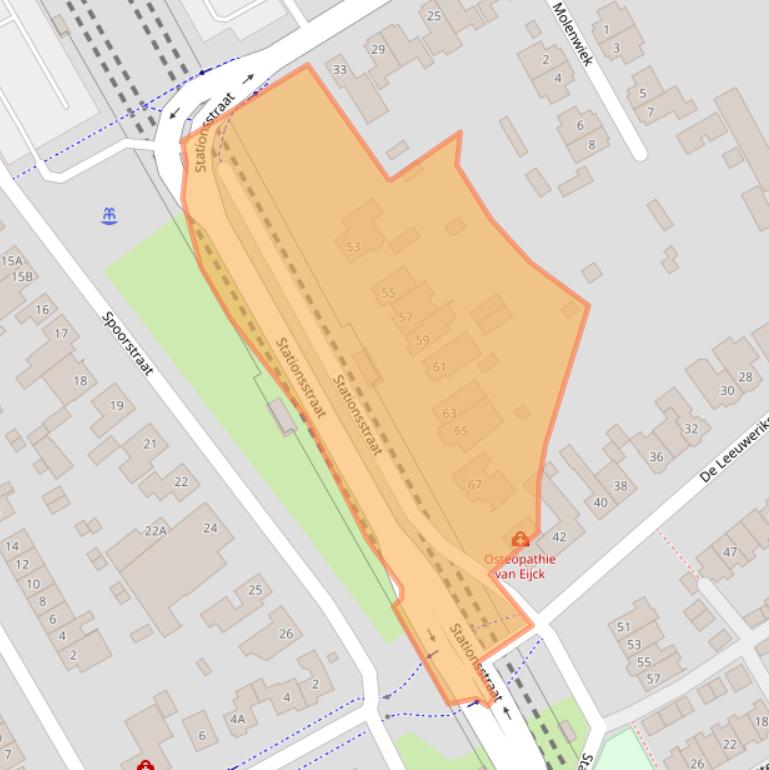 Kaart van postcodegebied 5683BB.