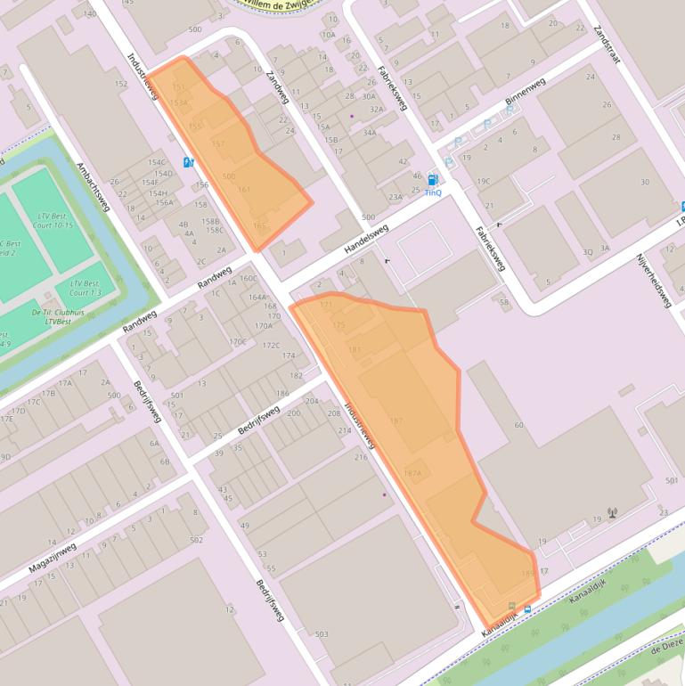 Kaart van postcodegebied 5683CC.