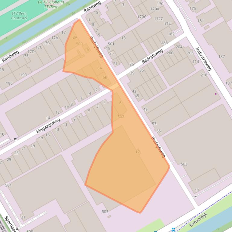 Kaart van postcodegebied 5683CP.