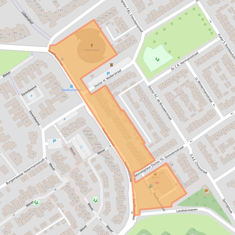 Kaart van postcodegebied 5683GE.