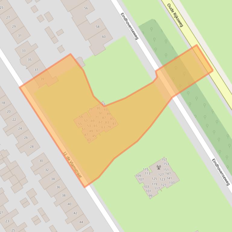 Kaart van postcodegebied 5683HH.