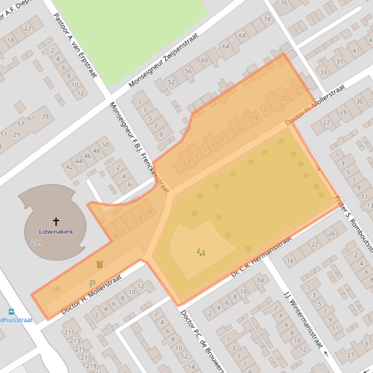 Kaart van postcodegebied 5683HN.