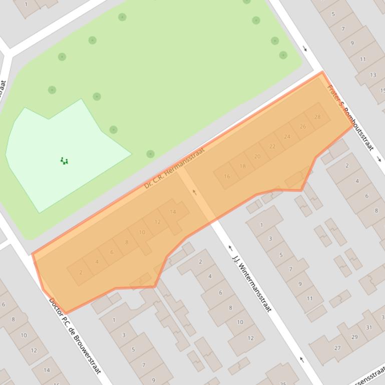 Kaart van postcodegebied 5683HX.