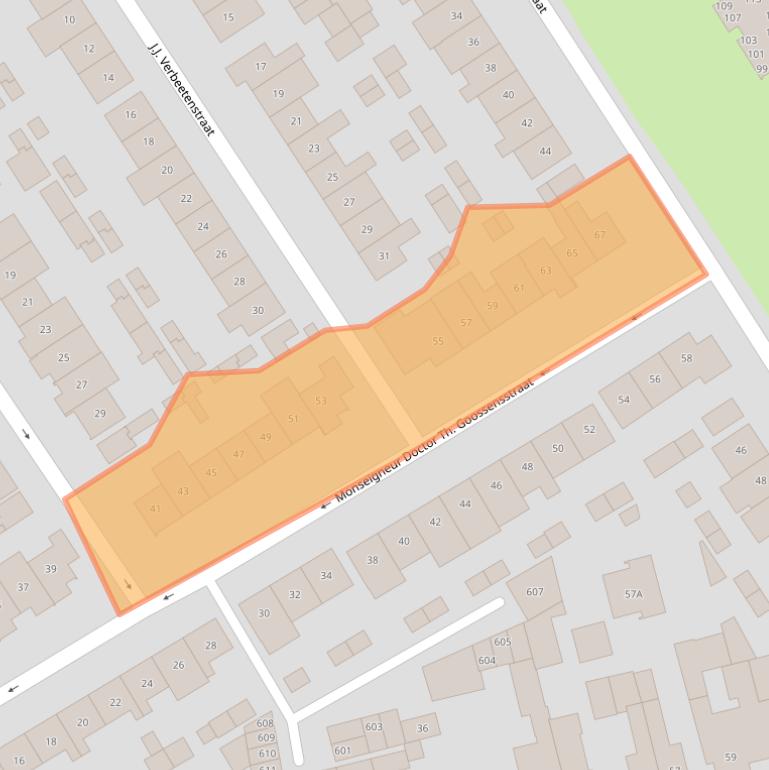 Kaart van postcodegebied 5683JB.