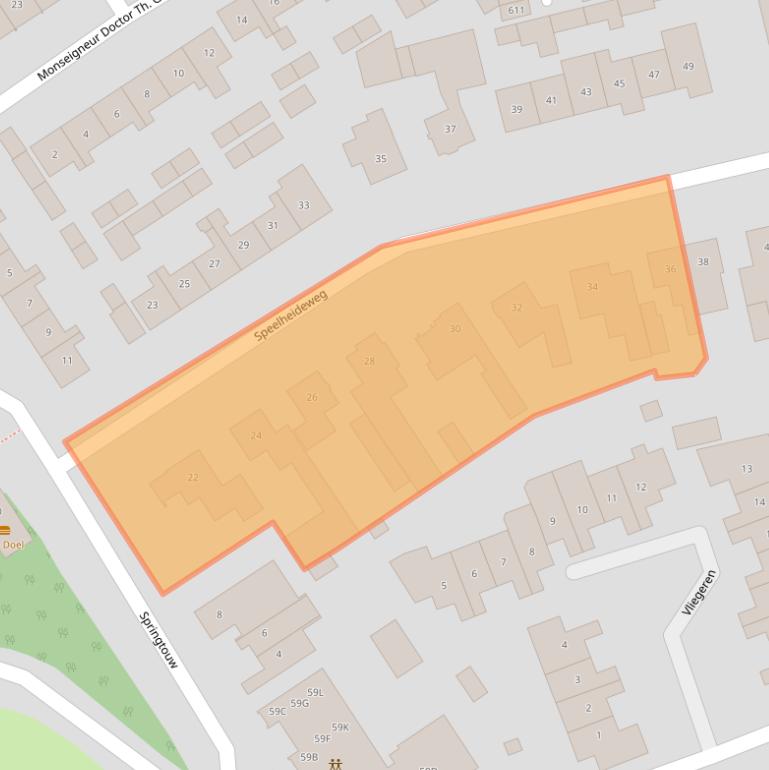 Kaart van postcodegebied 5683JJ.