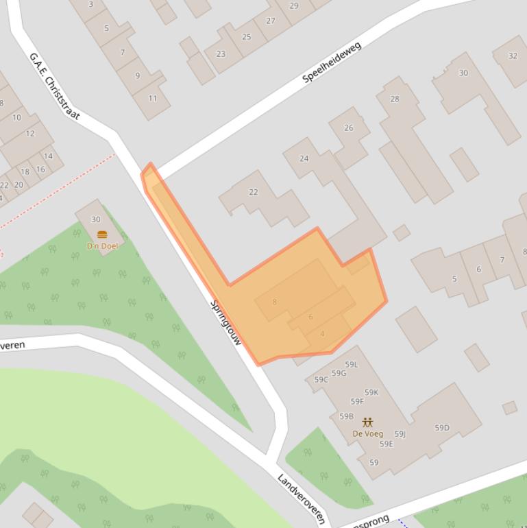 Kaart van postcodegebied 5683JL.