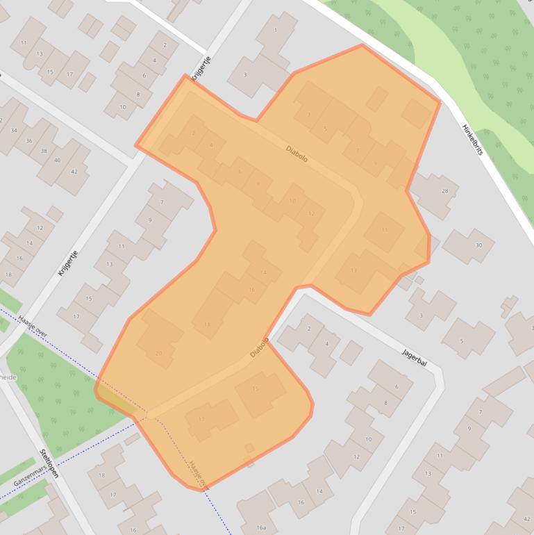 Kaart van postcodegebied 5683LA.