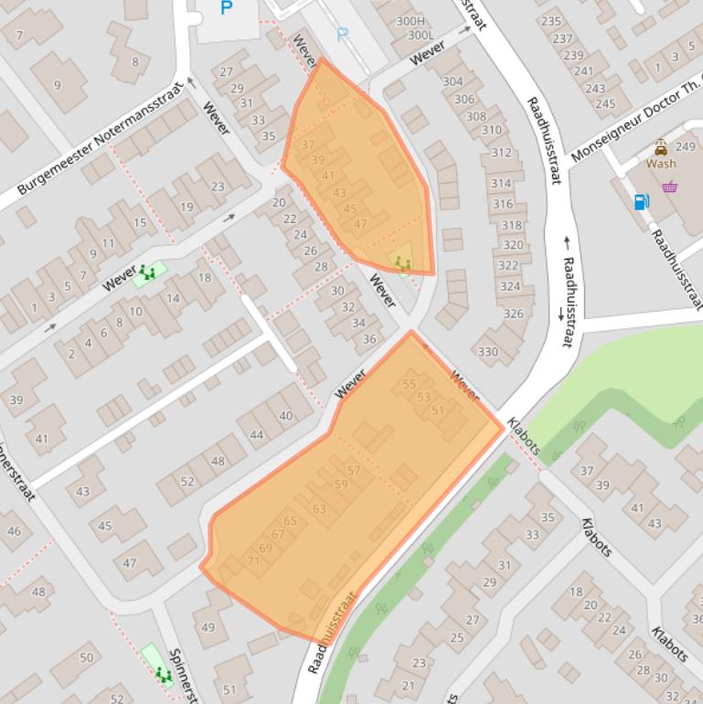 Kaart van postcodegebied 5683MP.