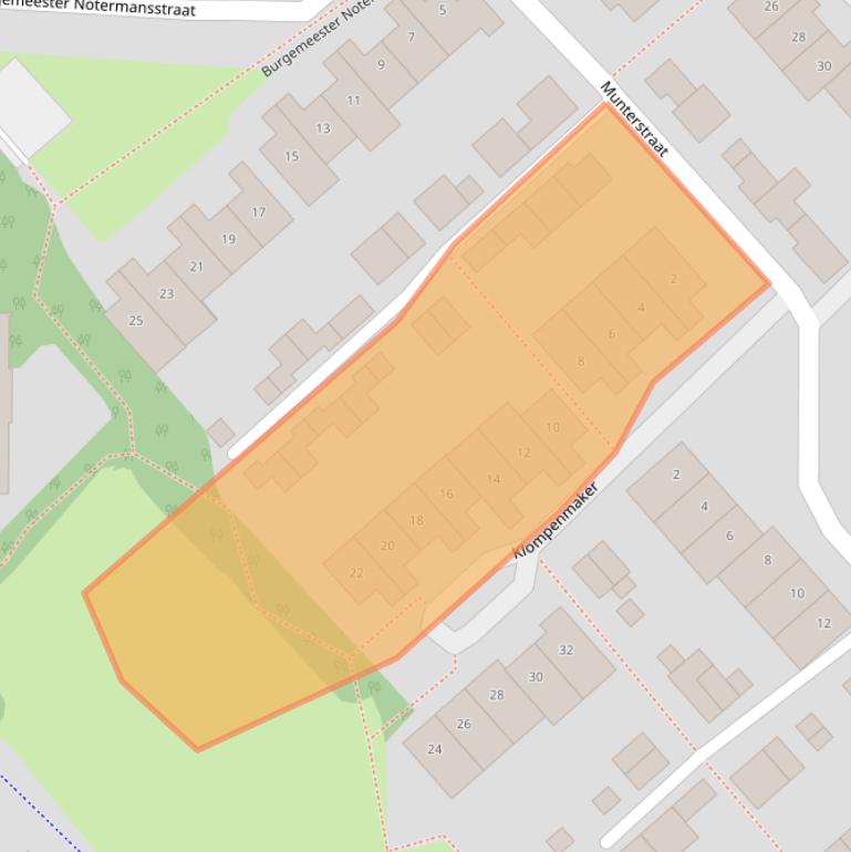 Kaart van postcodegebied 5683ND.