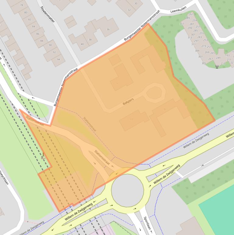 Kaart van postcodegebied 5683NL.