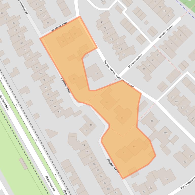 Kaart van postcodegebied 5683NP.