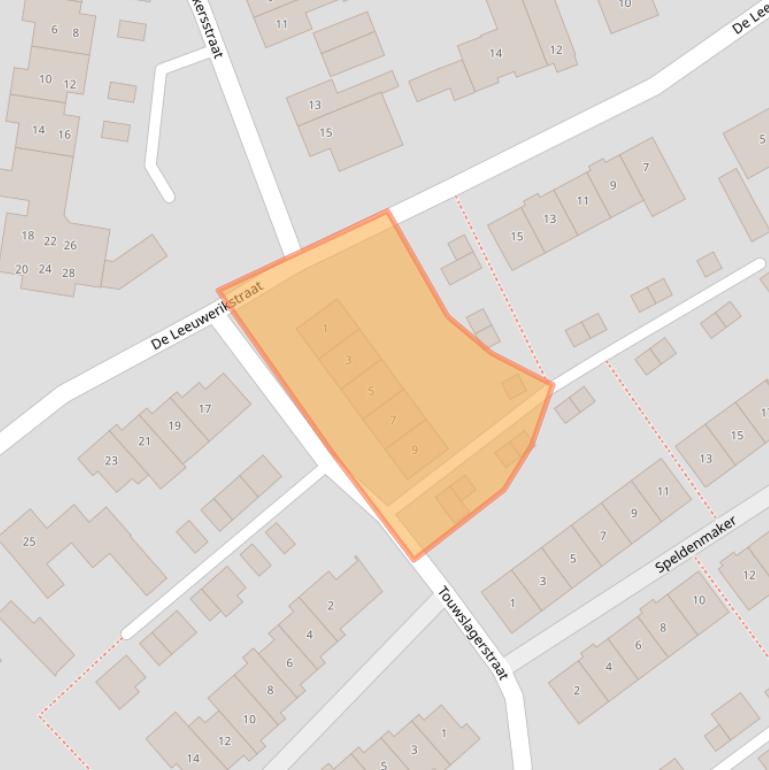 Kaart van postcodegebied 5683NW.