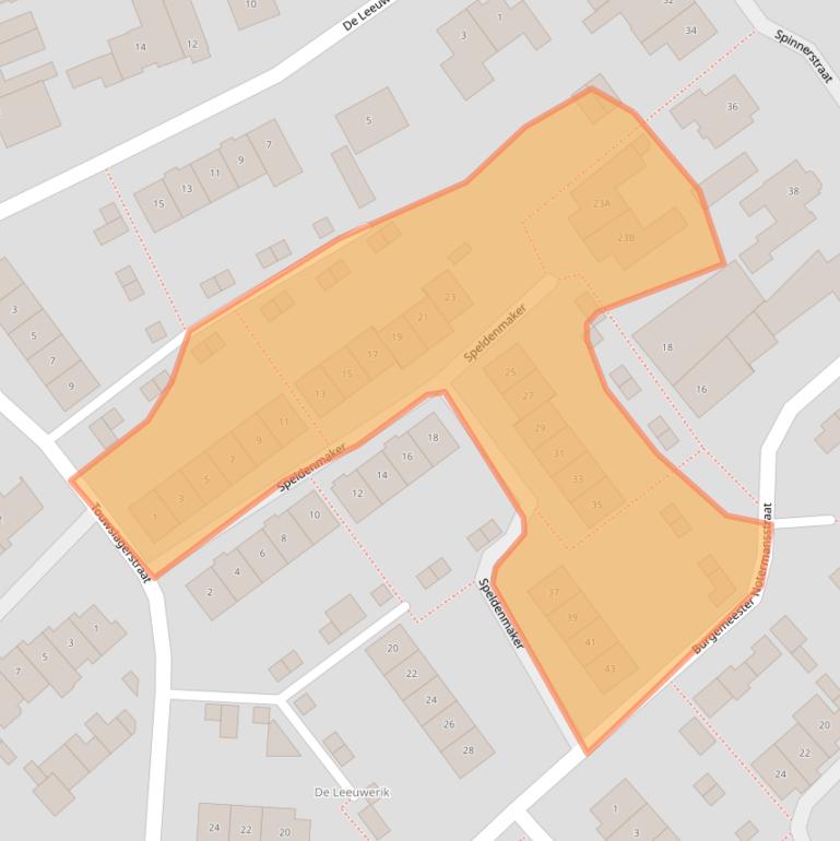 Kaart van postcodegebied 5683NX.