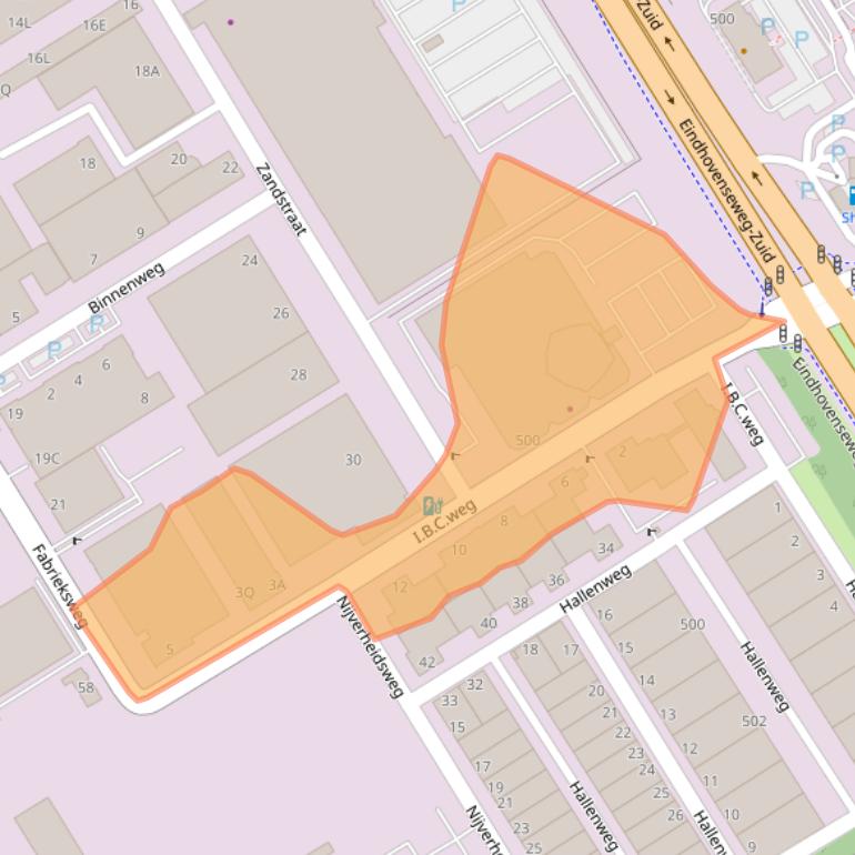 Kaart van postcodegebied 5683PK.