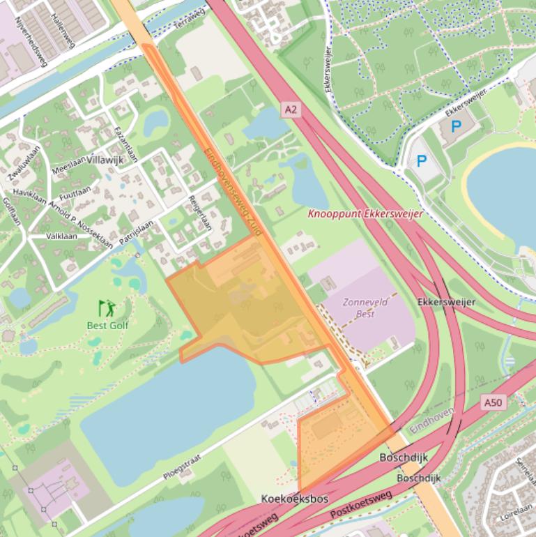 Kaart van postcodegebied 5683PX.