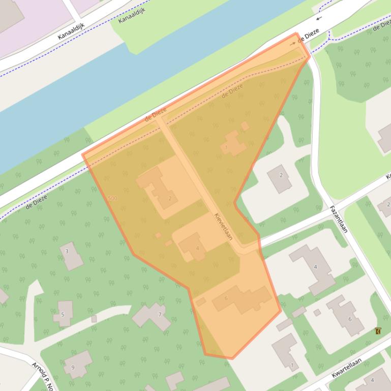 Kaart van postcodegebied 5683RC.