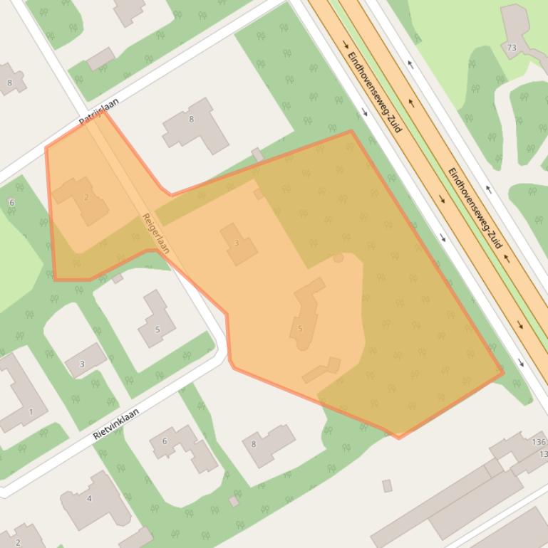 Kaart van postcodegebied 5683RM.