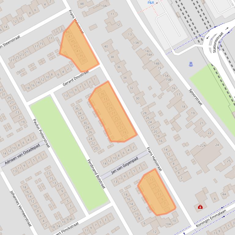 Kaart van postcodegebied 5684AG.