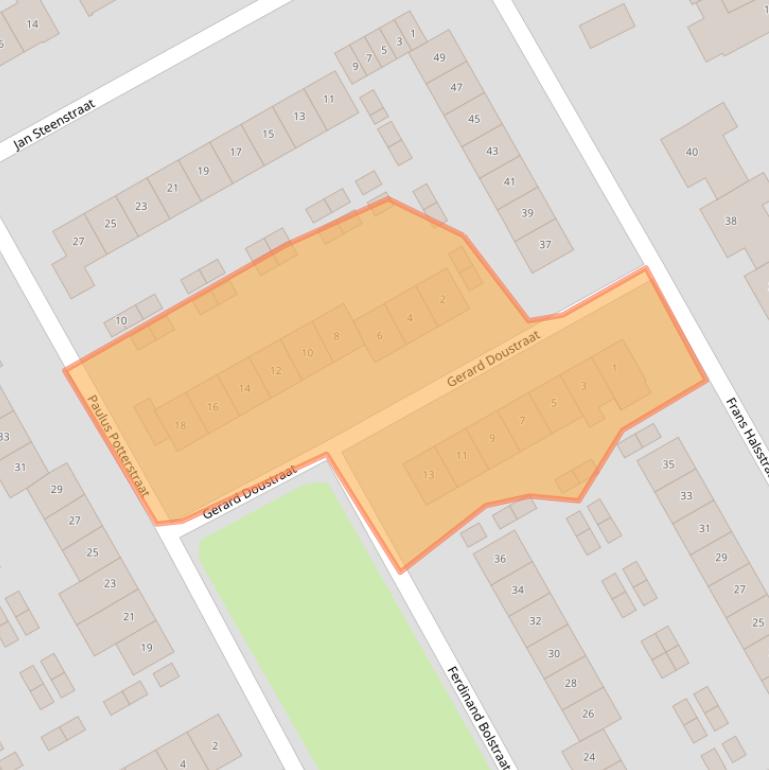 Kaart van postcodegebied 5684AM.