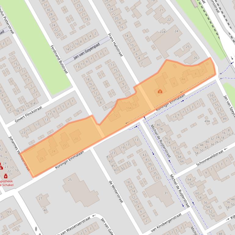 Kaart van postcodegebied 5684BB.