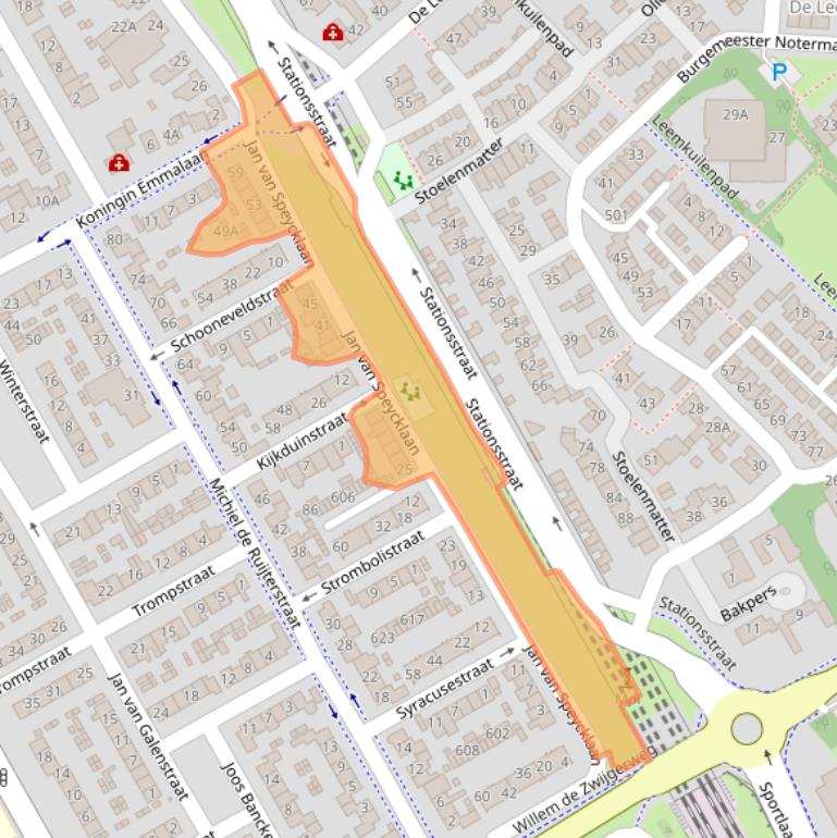 Kaart van postcodegebied 5684BD.