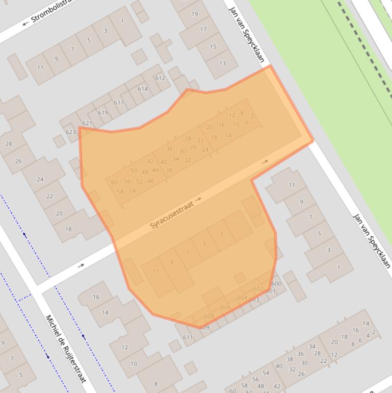 Kaart van postcodegebied 5684BE.