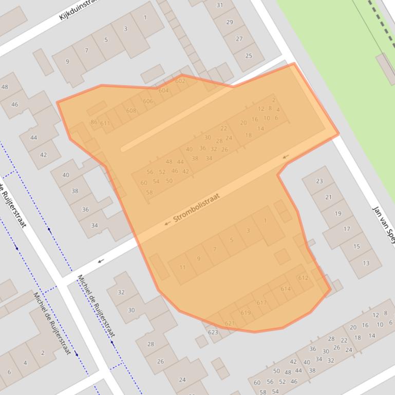 Kaart van postcodegebied 5684BG.