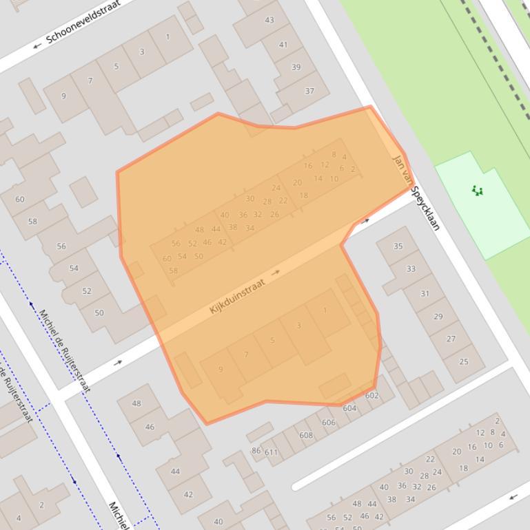 Kaart van postcodegebied 5684BH.