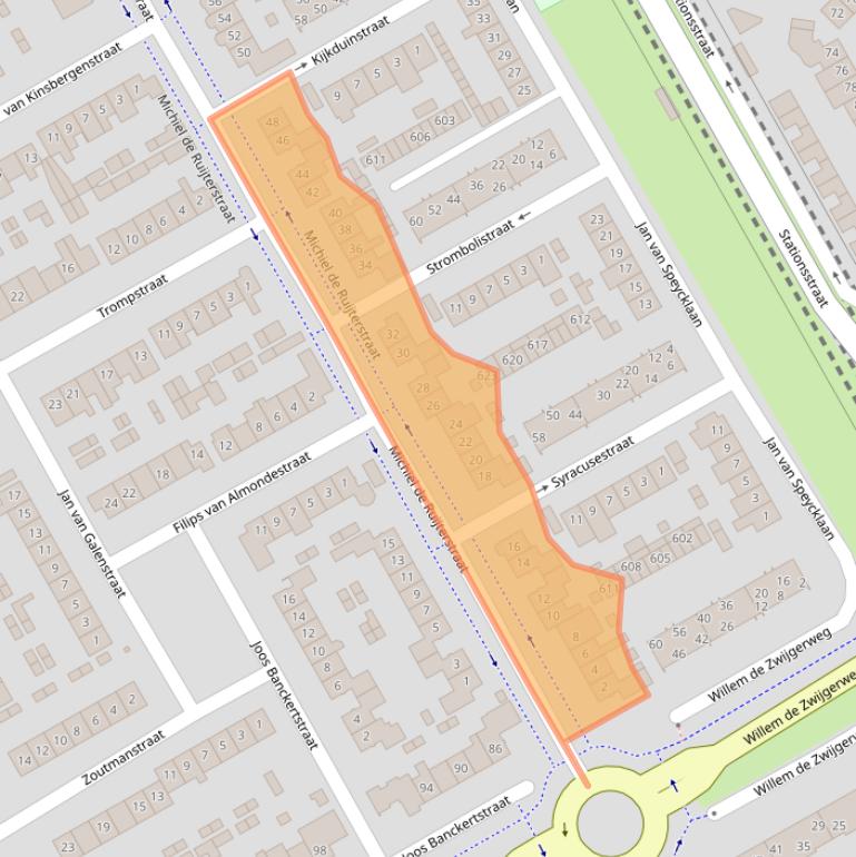 Kaart van postcodegebied 5684BL.