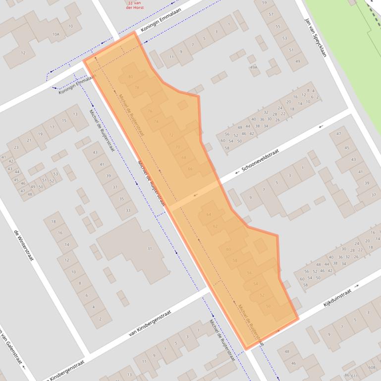 Kaart van postcodegebied 5684BM.