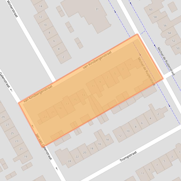 Kaart van postcodegebied 5684BX.