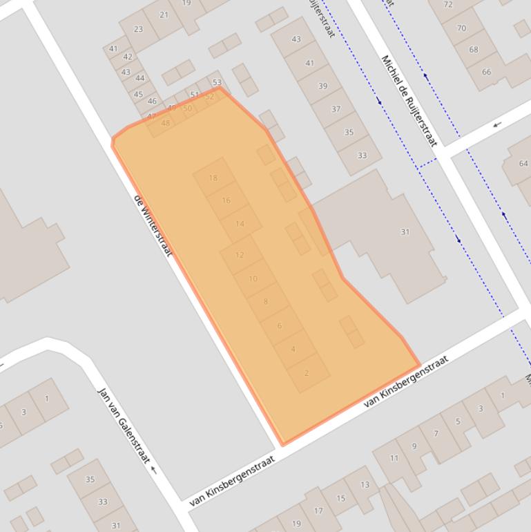 Kaart van postcodegebied 5684BZ.