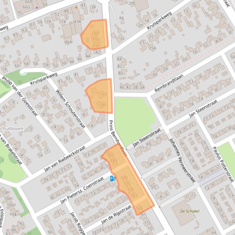 Kaart van postcodegebied 5684CD.